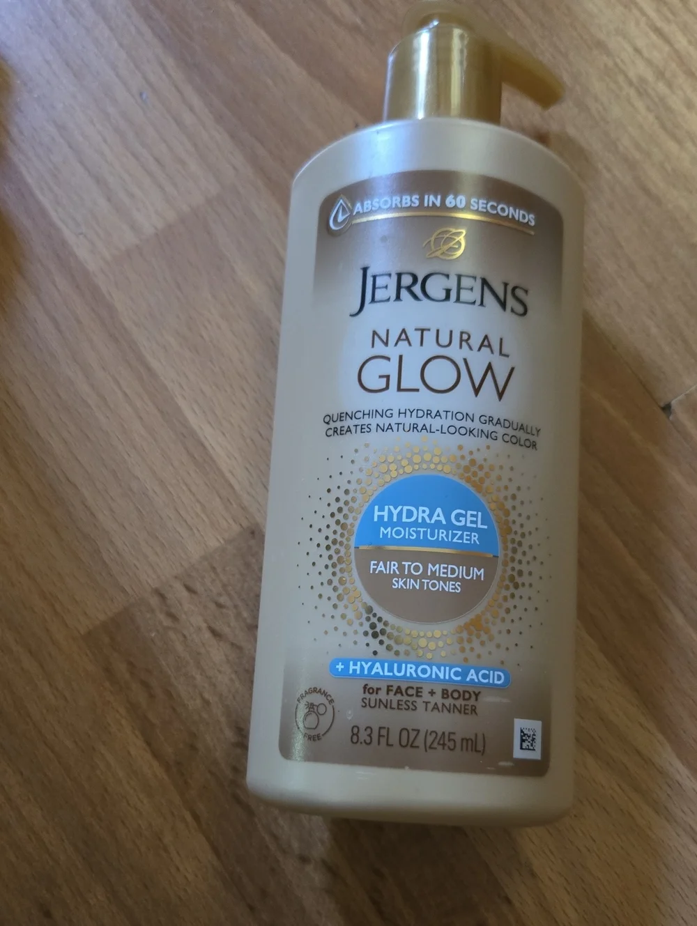 Jergens Natural Glow Hydra Gel Moisturizer - Fair to Medium (Gold)